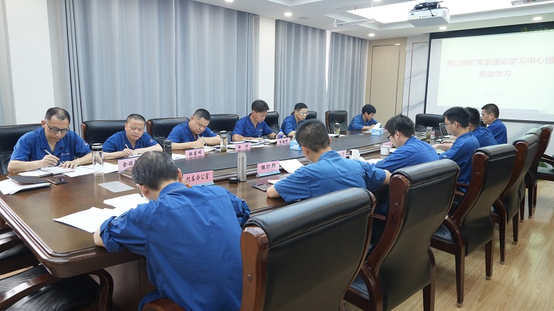 5月30日下午，武山銅礦舉行黨委理論學(xué)習(xí)中心組專題學(xué)習(xí)會(huì)議（馮浩）.jpg
